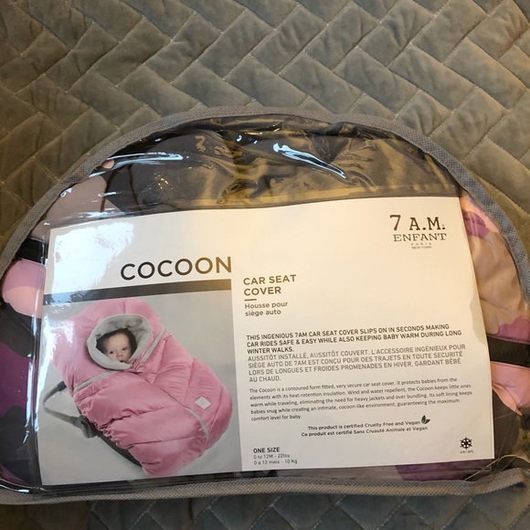 NWT sold out 7 A.M. Enfant Cocoon Car Seat Cover - Picture 1 of 6